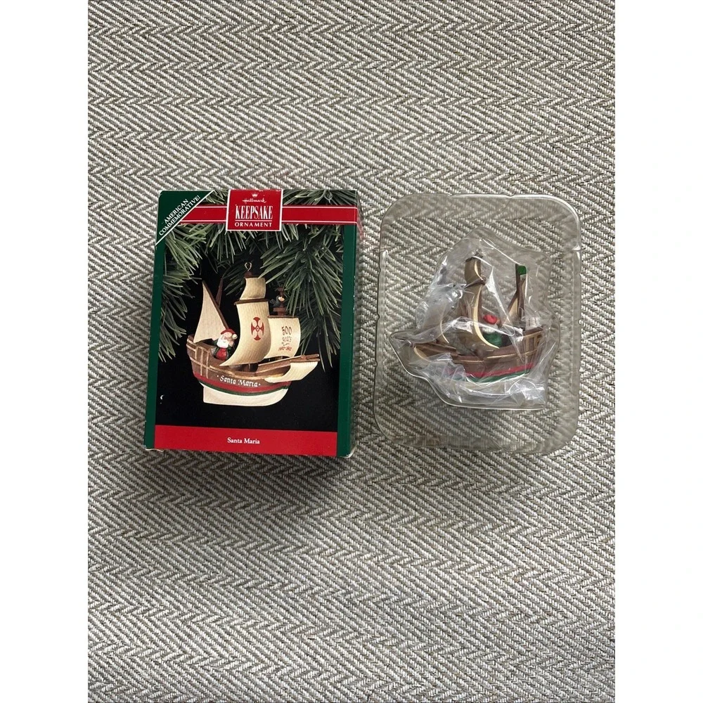 Hallmark Keepsake Santa Maria Ornament 1992 Collectors Club Ornament